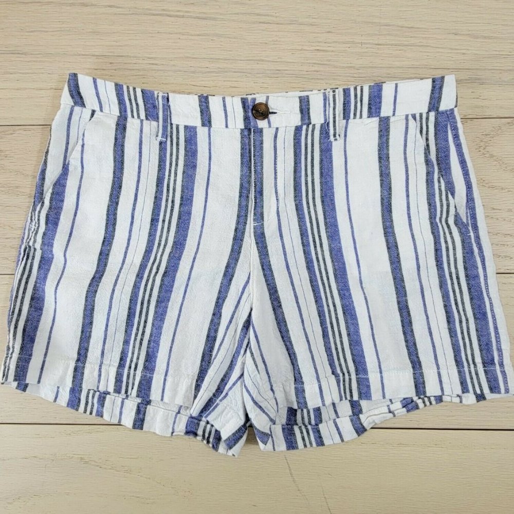 NWT OLD NAVY Striped  Shorts Size 2 - 5" inseam - 29” Waist Flat Front